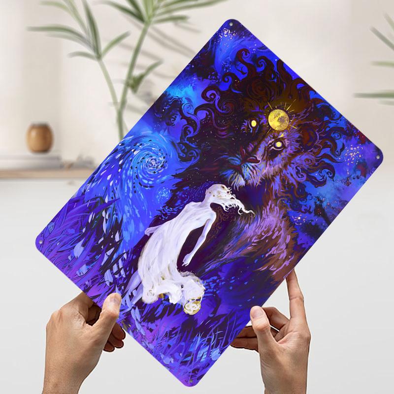 Starborn Tinplate Poster Customized Wall Art Vintage Metal Signs Retro Tin Plaque for Gaming Room Decoration Aesthetic House