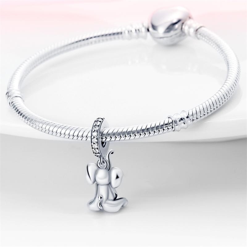 Elephant Series 100% Copper Pendant Beads Diy Bracelet Original Jewelry Women'S Gift