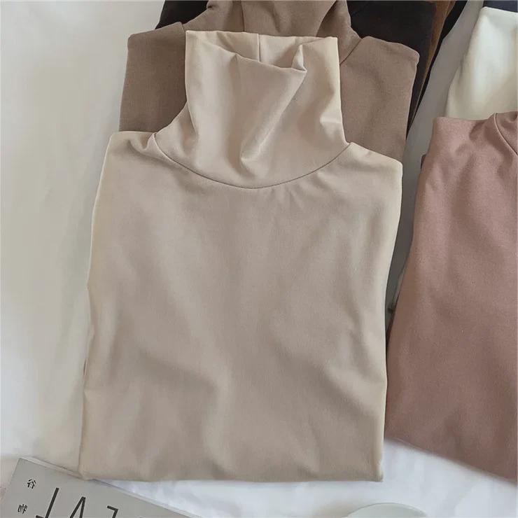 Women's Slim Fit German Velvet Turtleneck Long-Sleeve Shirt - 2024 Autumn/Winter Fashion