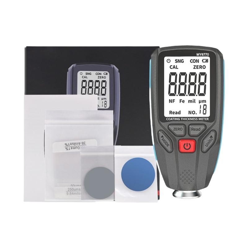Professional Coating Thickness Gauges Coating Tester Auto Shutoff backlight Display for Auto Repair Shops & Metalworking