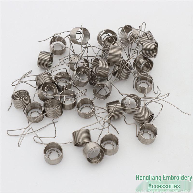 Stainless Steel Embroidery Machine Thread and Guide Springs Flat Base