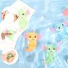 4 bunte Salamander-Spielzeuge, niedliche, mit Malzzucker gefüllte, dehnbare Axolotl-Spielzeuge zum Quetschen, Geburtstagsartikel, Partygeschenke, Farbe zufällig