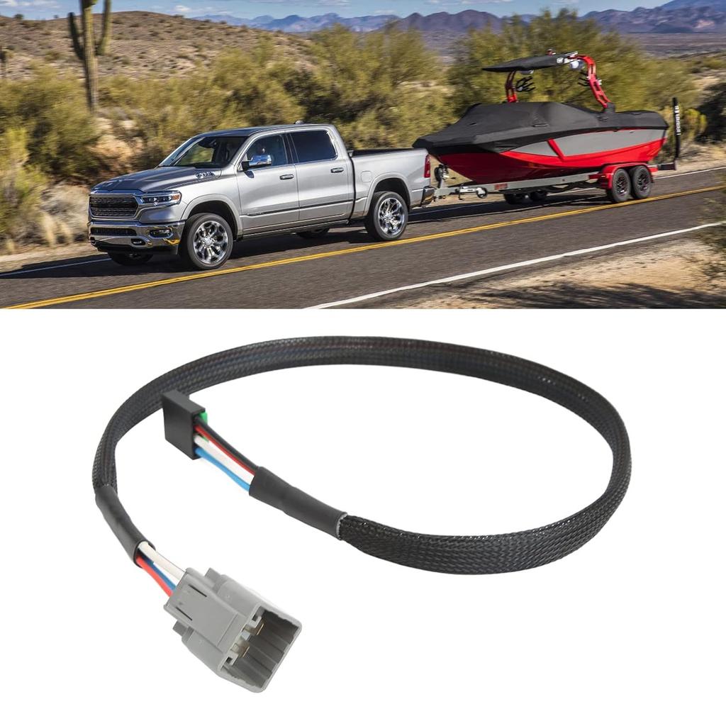 Brake Controller Wiring Harness Connector Adapter, Dodges Rams Pickup Trailer Brake Control Harness, 3024 P 31inch Trailer Power Brake Connector
