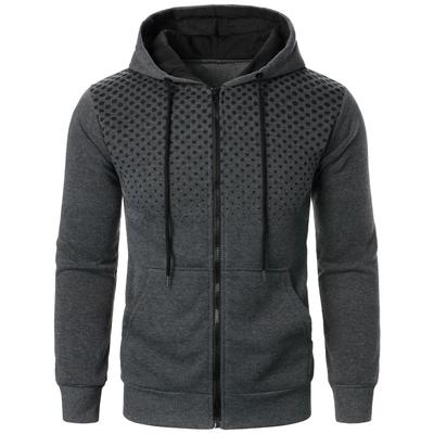 Neuer Herbst- und Winter Herren Casual Cardigan Kapuzenpullover 3D-Druck Teenager Herrenjacke