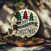 Vintage Metal Wall Art Christmas Tree Sign Home Decor Gift