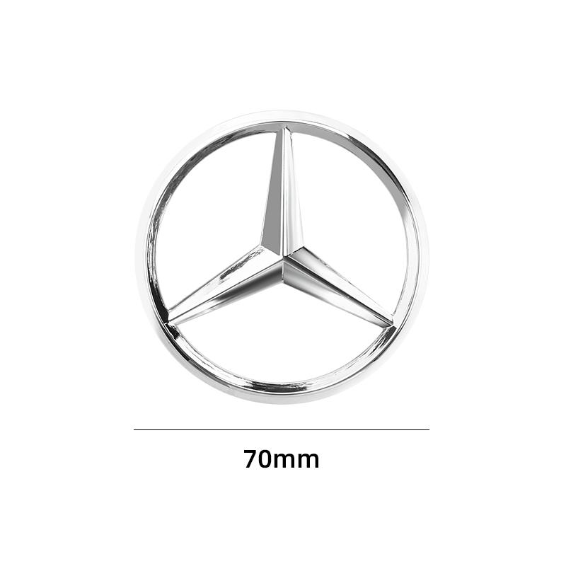 1PCS 7cm Metal Car Engine Emblem Hood Engine Decal for Mercedes Benz A B C E S Class GLE CLA GLA GLC GL ML Car Ornaments BJ1