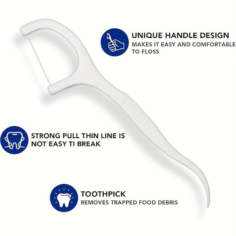 50pcs Count Floss Sticks with Sealed Storage Box Oral Care Portable Disposable Floss Stick, A Must-have for Daily Travel