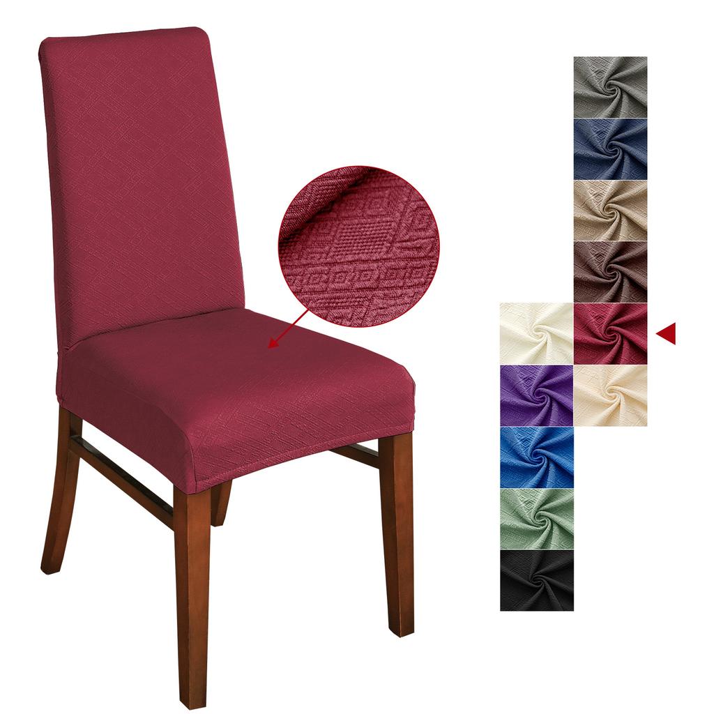 Housse de chaise élastique jacquard Tianzi anti-éclaboussures Housse de chaise d'hôtel et de loisirs Housse de chaise anti-poussière pour la maison