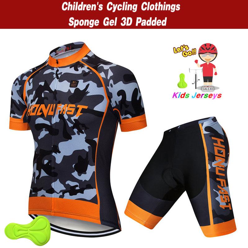 Kids Cycling Jersey with Shorts Sets  Children Bike Clothing Ropa Ciclismo Boys Cycling Clothing Sports Suit 2026 Summer Breathable Cycling Suit Set