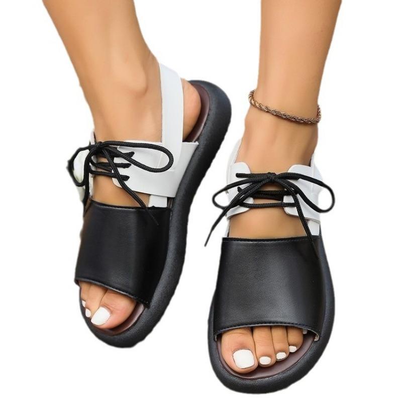 Weichsohlige Einwort-Riemensandalen Damen neue vielseitige trendige dicksohlige weichgesichtige Damen coole Hausschuhe