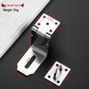 304 Stainless Steel Anti-theft Lock Plate for Cabinets and Drawers, Thickened 2.0, Old-fashioned Style Door Hasp and Staple Padlock.