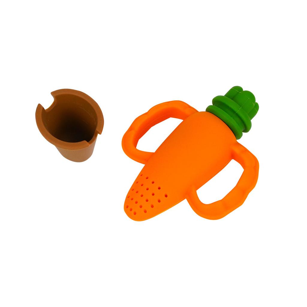 Carrot Shape Baby Teether Teething Toy Silicone Chew Toy Baby Fruit Feeder Pacifier Food Grade