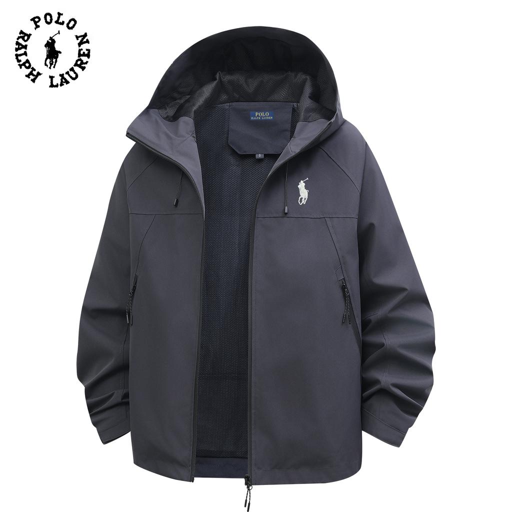Polo Ralph Lauren Men's and Women's 2025 Autumn and Winter Embroidered Travel Jacket, Thin Mountaineering Jacket