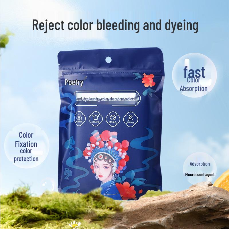Chusteczki pochłaniające kolor do prania, Ochrona przed farbowaniem, Bezproblemowe pranie mieszane, Ochrona koloru, 50 sztuk