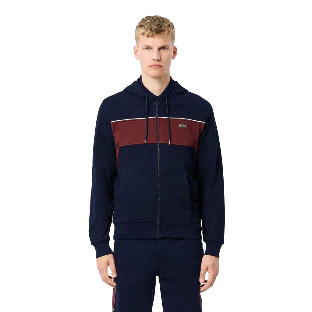 Lacoste Mens Colour Block Full Zip Hoodie