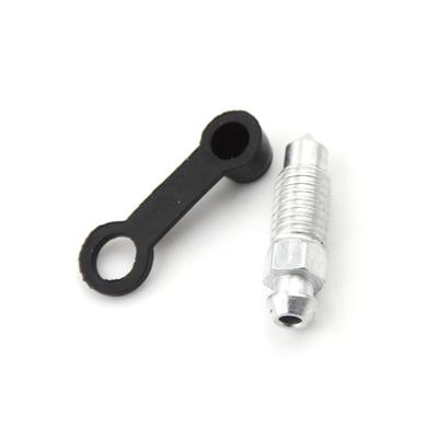 M8 X1.25Mm Motorcycle Bike Brake Braking Caliper Bleed Screw Nipple With Cap