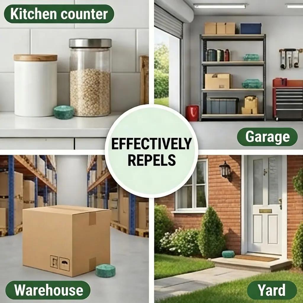 12-Pack Peppermint Oil Mouse Repellent, Fast-Acting Formula Deters Rats, Mice, Ants & More, Eco-Friendly & Long-Lasting