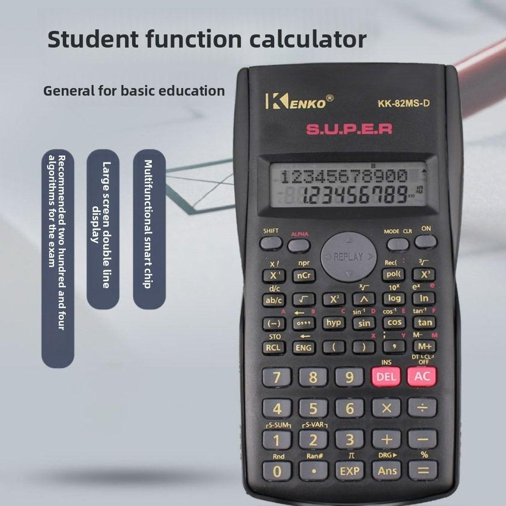 12 Digits Display Scientific Calculator 2-Line Screen Multifunctional 240 Functions Calculator Simple Operation Big Screen