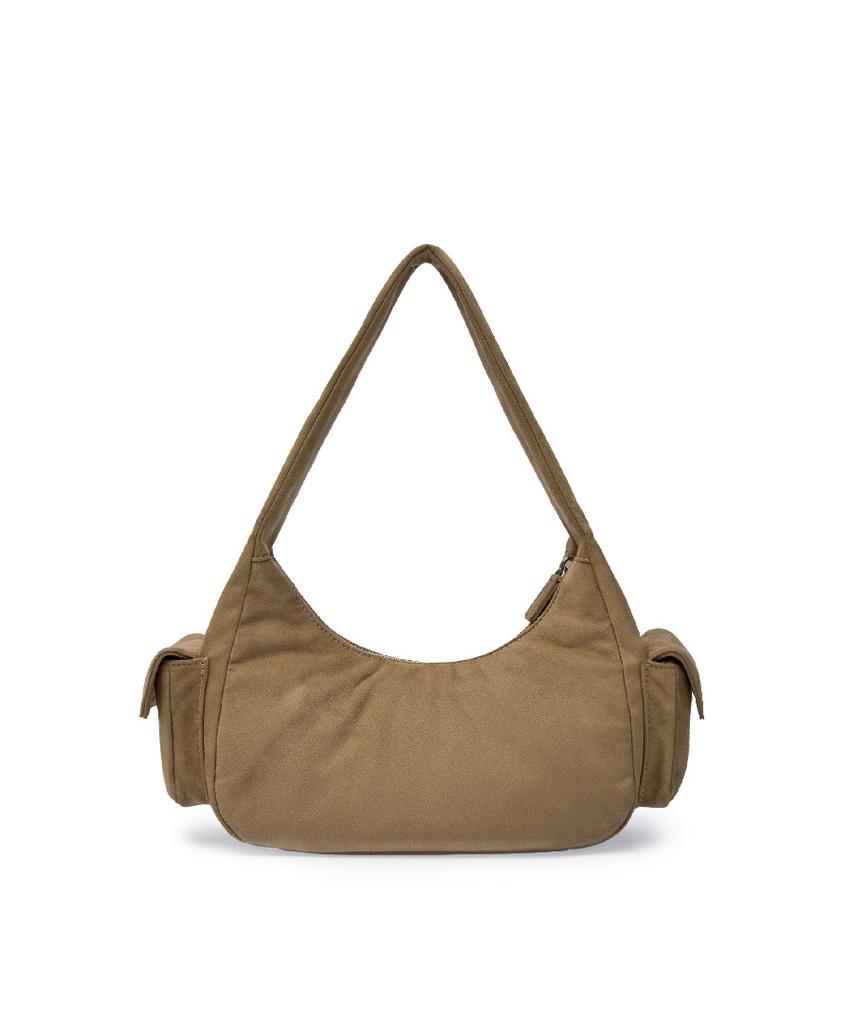 Mlb Vintage Street Studded Hobo Bag Bos (Mg.Beige)