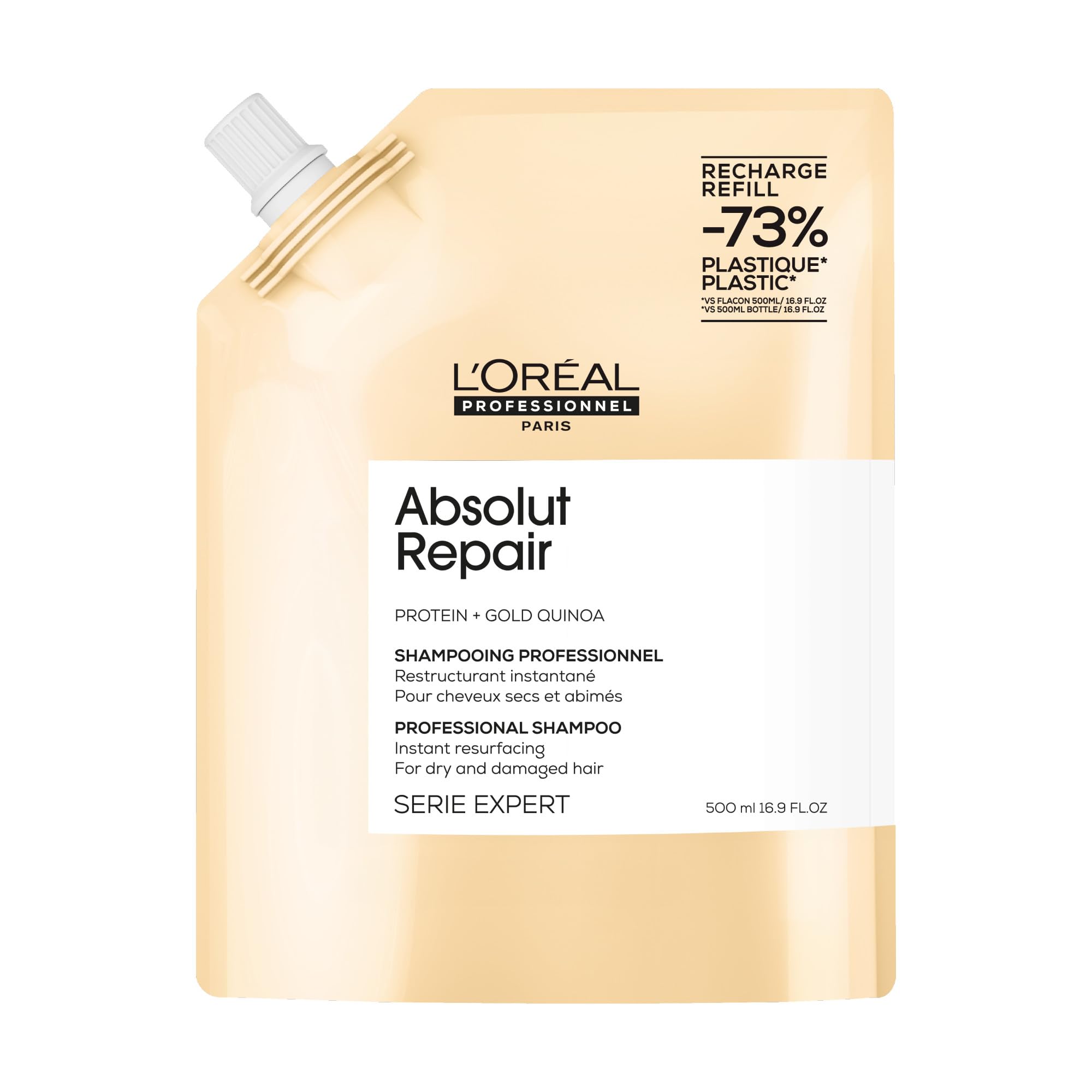 

Сменный блок профессионального шампуня Absolute Gold 500 мл L Oreal R. золотой