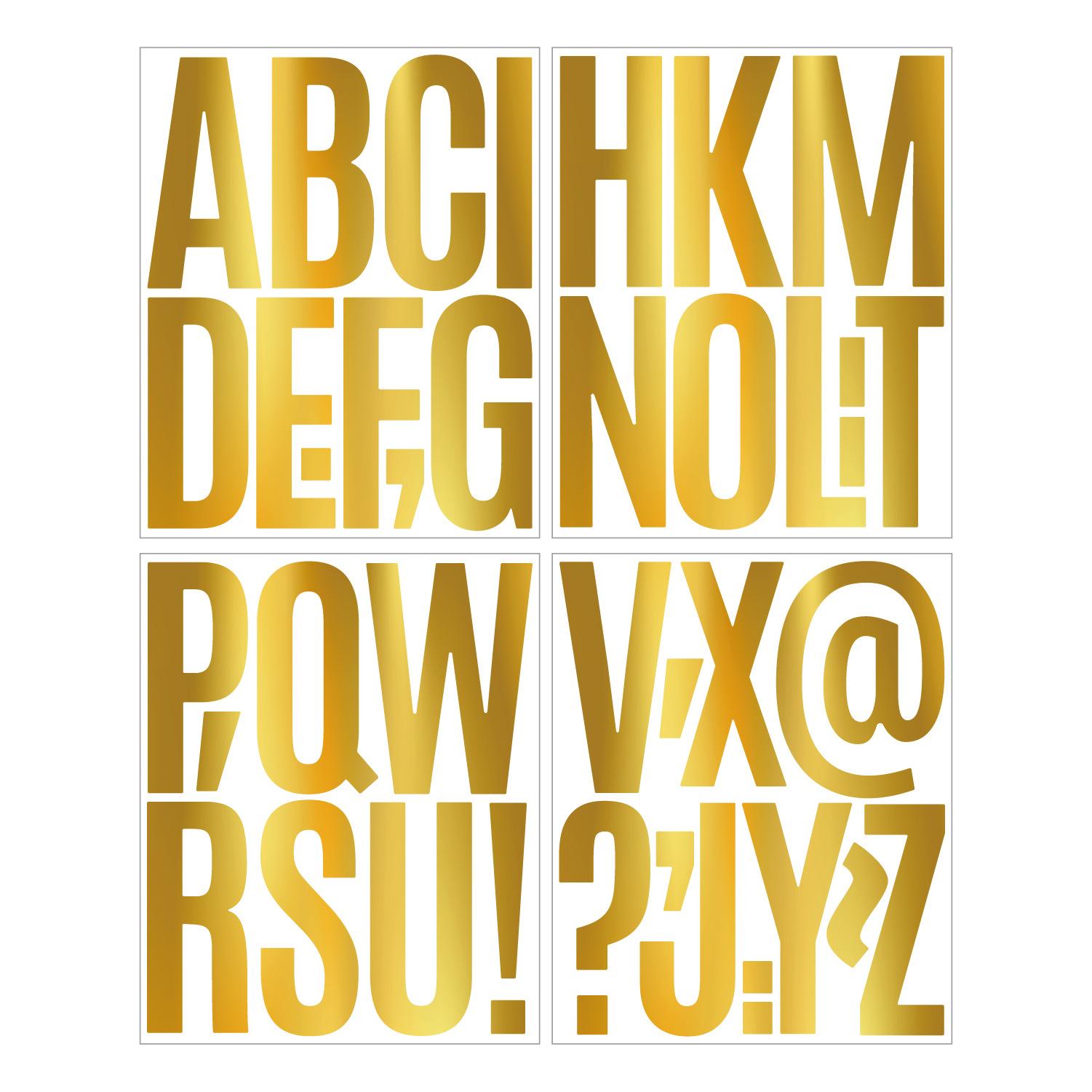 

5-дюймовая наклейка с английской буквой, тиснение золотом, украшение для выпускного вечера, свадьбы, фестиваля, большой размер, наклейка с буквой, тиснение золотом