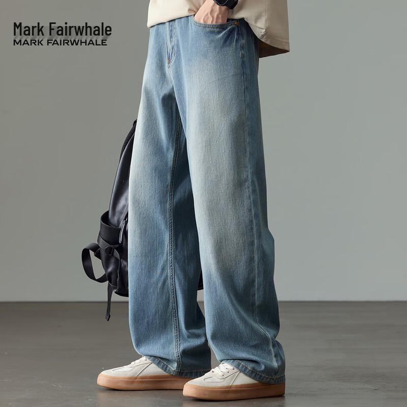 Mark Fairwhale Men's Loose Straight-Leg Jeans