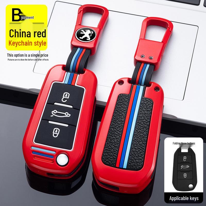 Peugeot Car Key Cover for Dongfeng 408, 4008, 308, 3008, 508, 5008, 2008 – Snap Button Shell