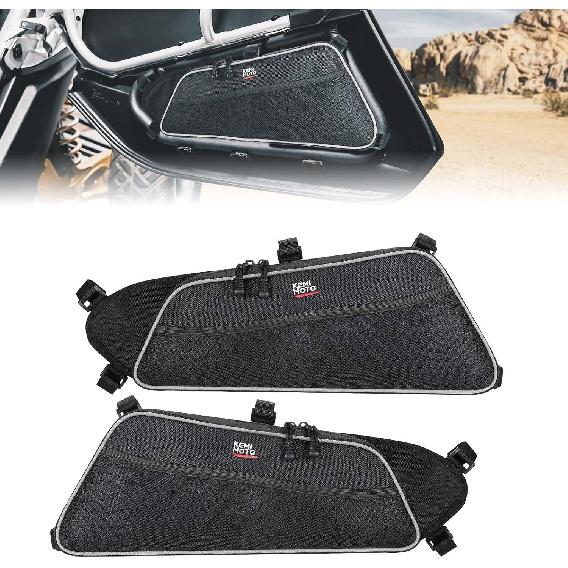 

KEMIMOTO Lower Door Panel Storage Bag - 2PCS, Side Door Gear Bag, Accessories Compatible with Can Am Maverick X3