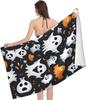 Halloween Beach Towel Microfiber Bath Towels Quick Dry Towel for Swimmers Sand Proof Beach Towels for Hotel Gym Spa Yoga Sports