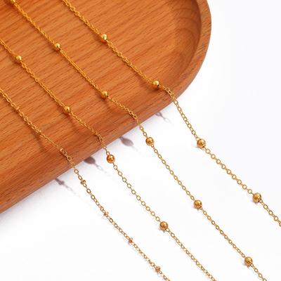 Catene a maglie a forma di O da 1 metro, catene per collane, braccialetti, forniture artigianali