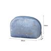 Large Capacity Women Toiletry Bag Portable Hot Stamping Star Pattern Clutch Bag Soft Velvet Beauty Case Pouch