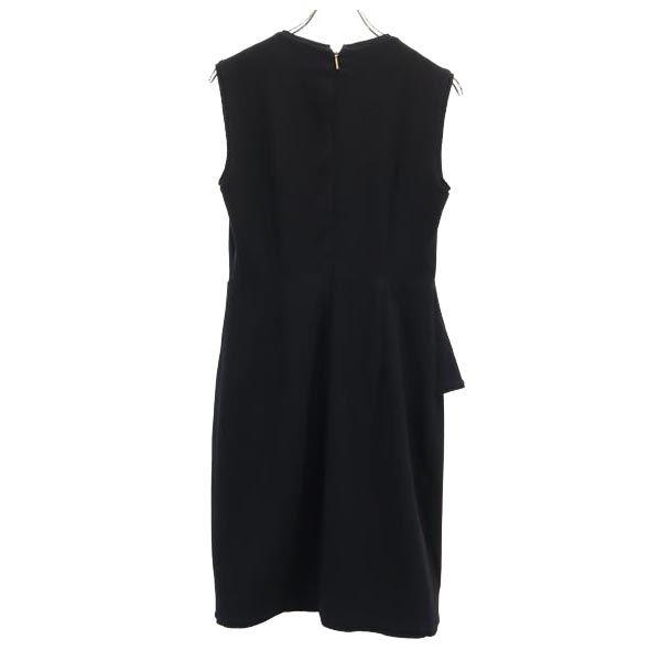 Tory Burch Frill Design No Sleeve Frill Design One Piece 4 Black Back Zip Women Used