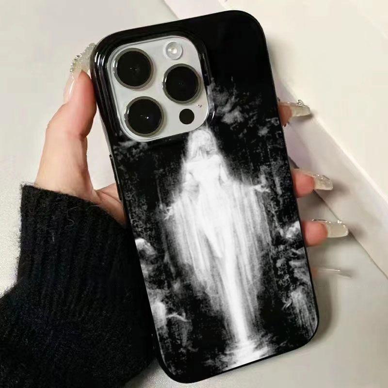 Sword & White Hair Witch Phone Case For iPhone 17 16 15 14 13 12 11 Pro XS Max 7 8 Plus SE 2020 Medieval Artistic Painting Cover