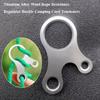 52*36mm Titanium Alloy Rope Buckle Lightweight Resistance Regulator Buckle  Knotting Tool
