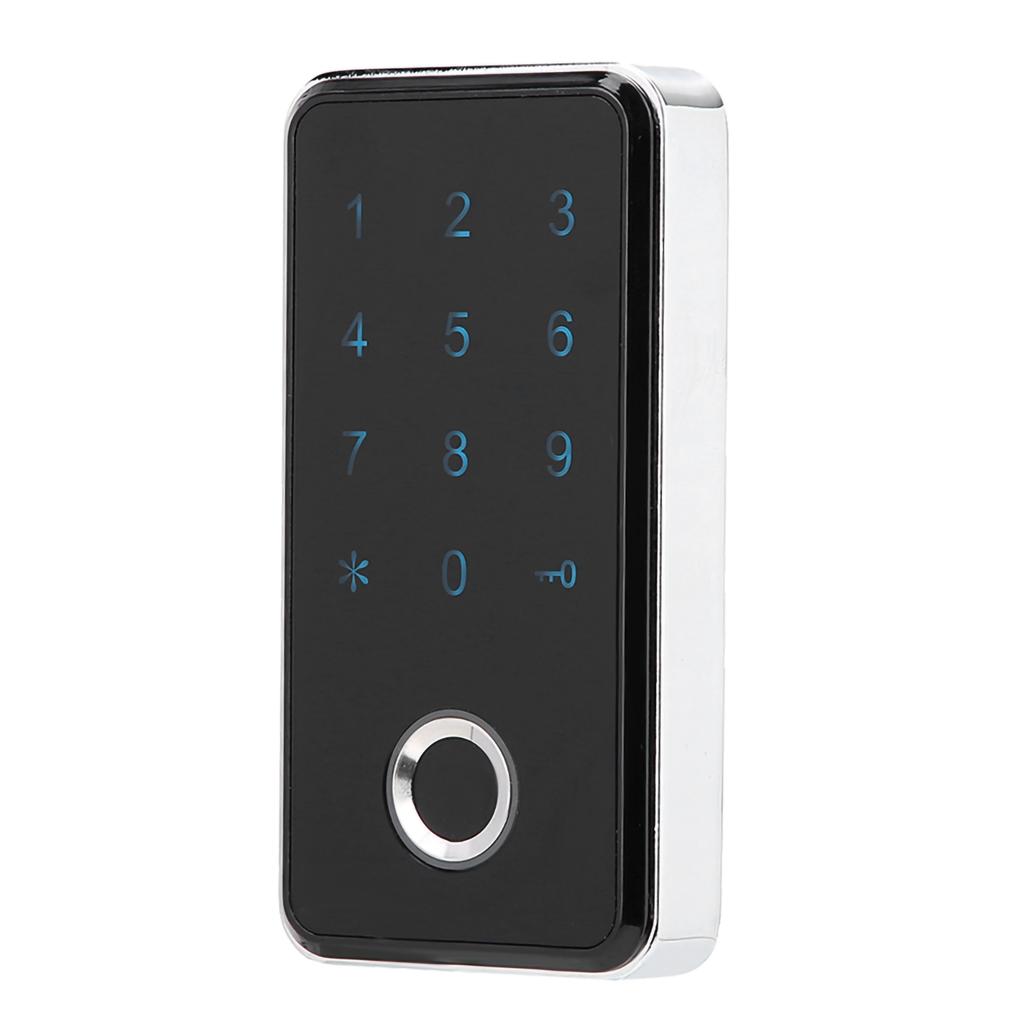 Smart Keyless Fingerprint Digital Password Electronic Lock For Cabinet File Locker(Silver)