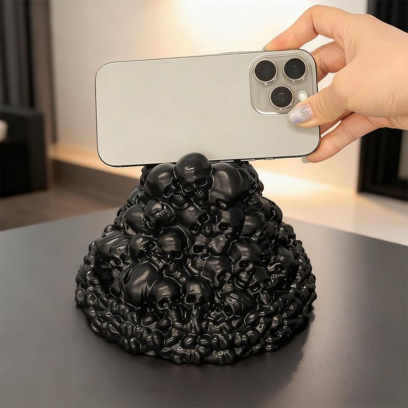 Creative Skeleton Game Controller Bracket Portable Desktop Phone Stand Home Showcase Decoration Storage Rack Ornament Gift