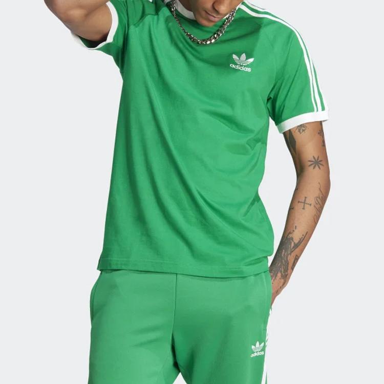 adidas Adicolor Classics 3-Stripes Tee Green Men Streetwear IM0410