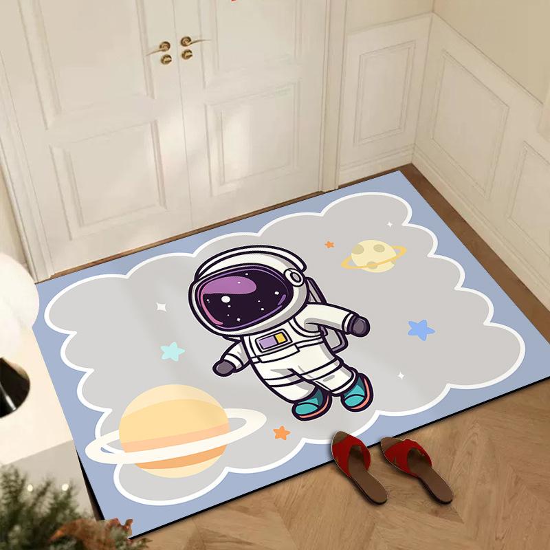 Bathroom Floor Mat Cute Dirt and Moisture Resistant Floor Mat Entry Mat Toilet Grid Absorbent Diatom Mud Quick Drying Mat