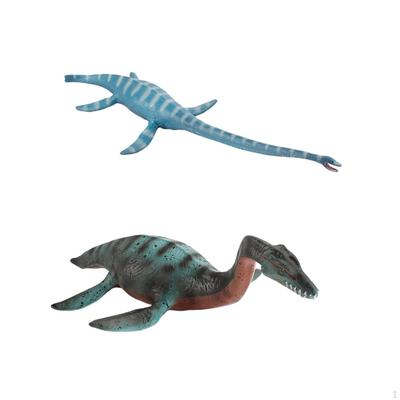 2x See-Dinosaurier Figur Monster Jungen Lernspielzeug Thalassomedon