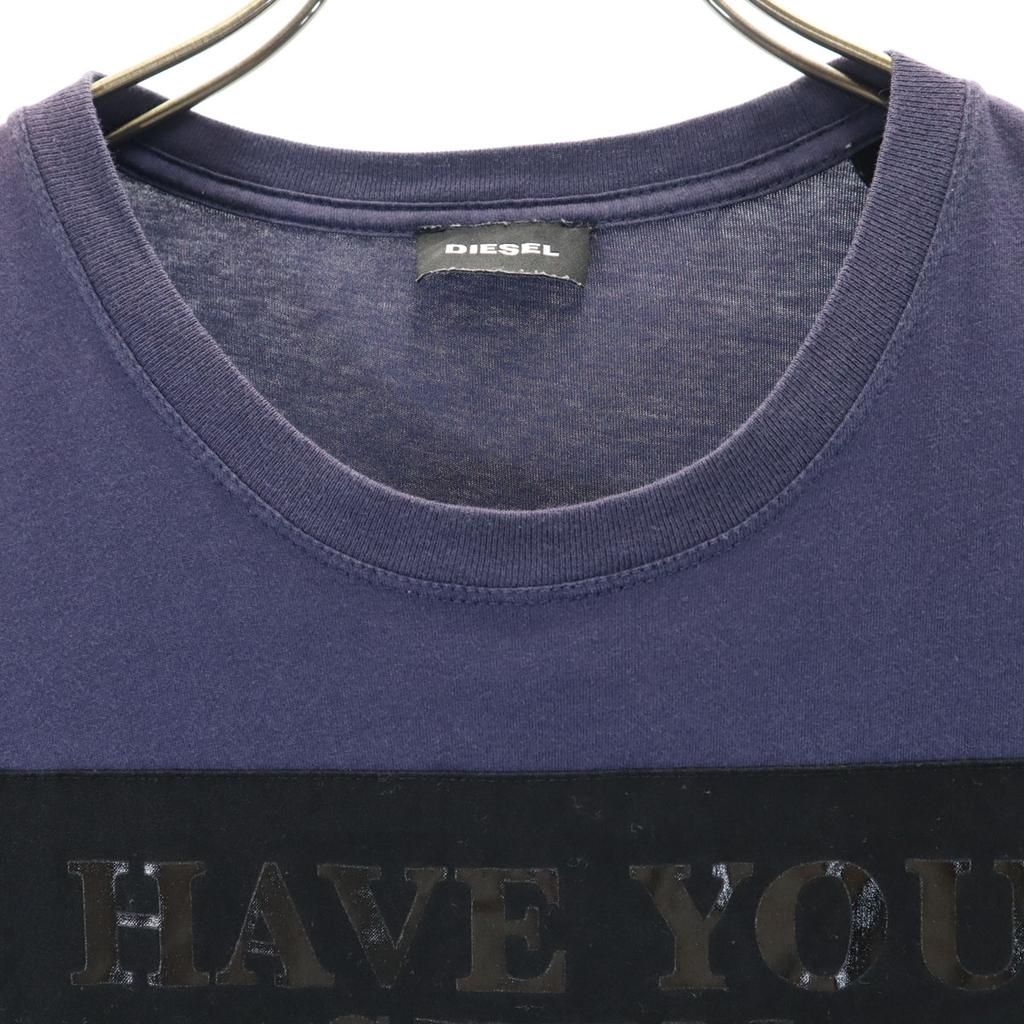 Diesel Short Sleeve T-shirt M Navy Men's Used