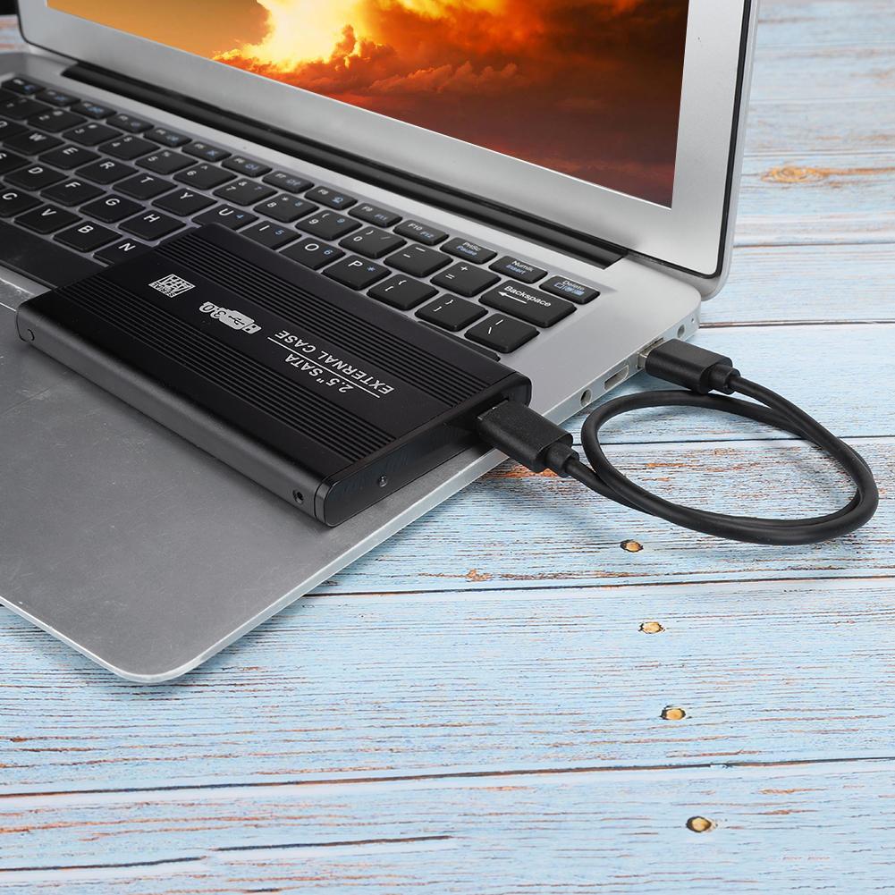 2.5 Inch SATA USB 3.0 Mobile Hard Disc Drive External Enclosure HDD Aluminum Box Case (Not Inclube Hard Disk)