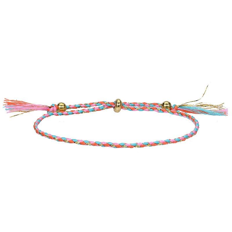 Bracelet Multicolor Bohemia Woven Wrap Friendship Bracelets Handmade Braided Friendship Bracelet Adjustable Colorful