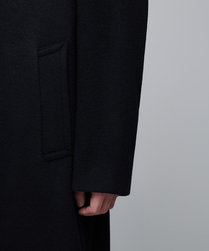 Musinsa Standard Cashmere Blend Oversized Double Coat [Navy]