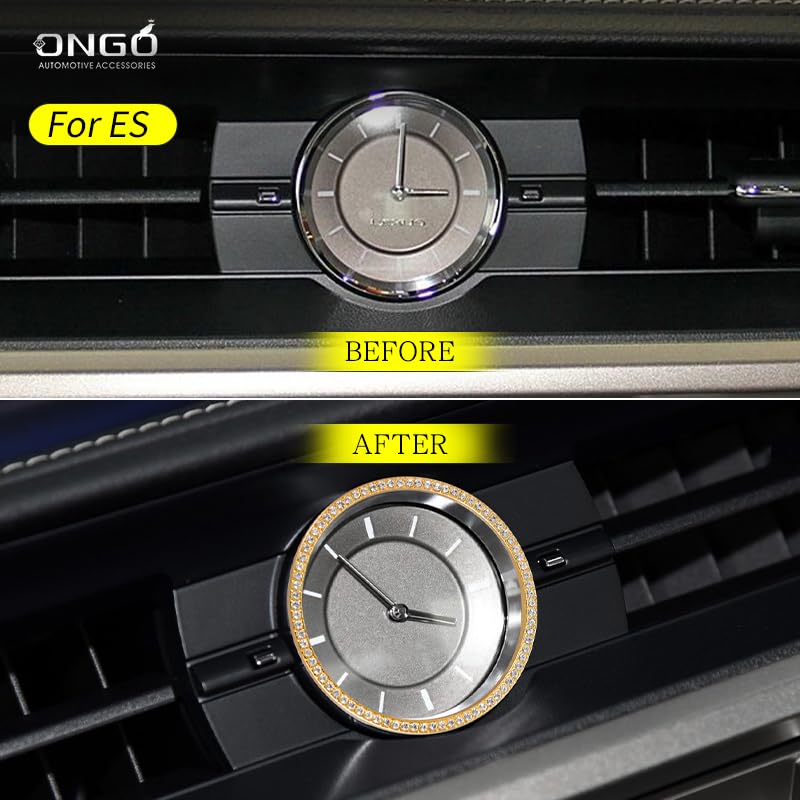 ONGOXD Old Car Model Lexus NX10 Series/RX/ES/IS/CT/GS/RC Car Volume Control Dial Watch Decoration Ring