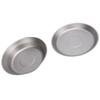 2pcs Ti Camping Plate 500ml and 300ml Ti Dish Cookware Outdoor Backpacking Plate for Outdoor Camping Hiking