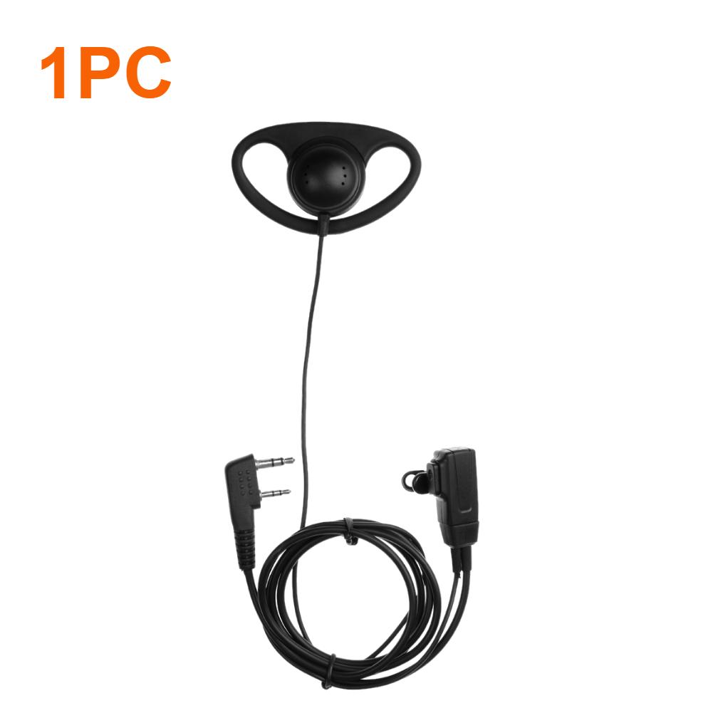 

2 Pin Earphone Earpiece Headphone with MIC PTT Earpiece Headset for Baofeng Kenwood Puxing TYT Radio Accessories