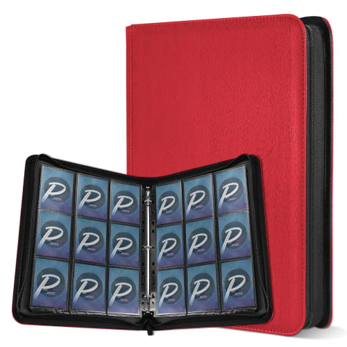 PAKESI Star Card File, 9 Pockets with 25 Inner Leaflets, Holds 450 Cards, PU Card Sheets, Collects Star Cards and Other Cards, Star Card Collection Fi
