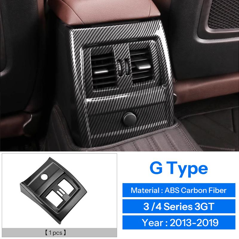 Accessories for BMW 3.4 Series F30 F31 F34 F36 3GT 320i ABS carbon fiber car center console cover armrest box decorative cover