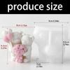 K1AE Heat Proof Silicone Mould in Balloon Bear Withstands High Temperatures for Chocolate Crafting