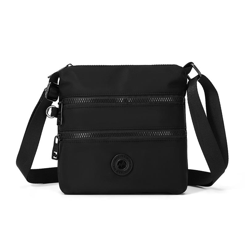 Solid Color Small Square Bag Women's Outdoor Waterproof Nylon Shoulder Crossbody Bag